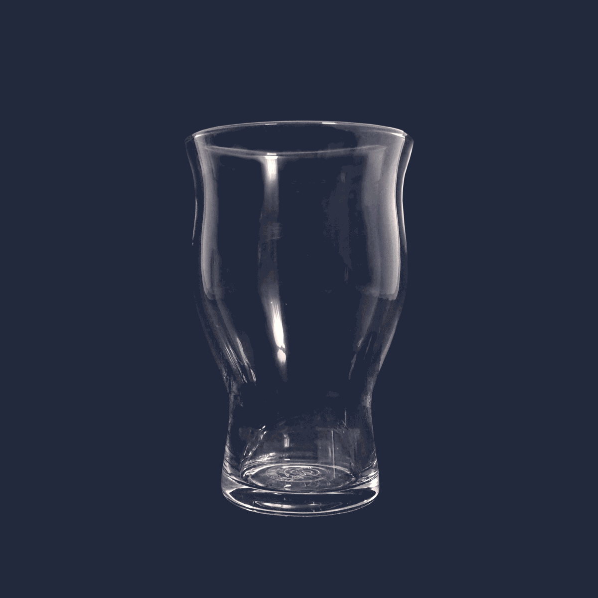 hazy beer glass