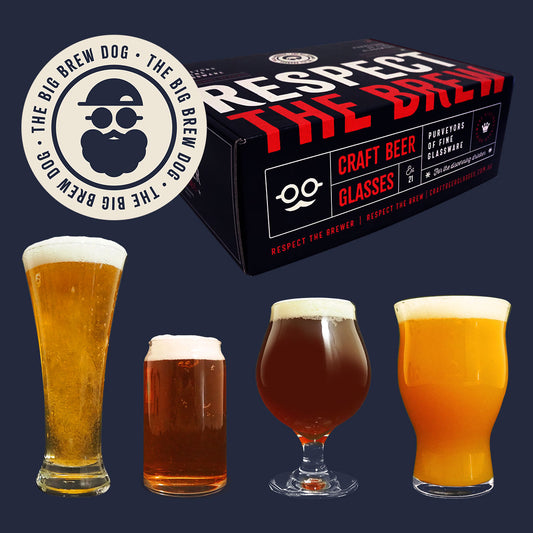 The Big Brew Dog - Craft Beer Glass Set