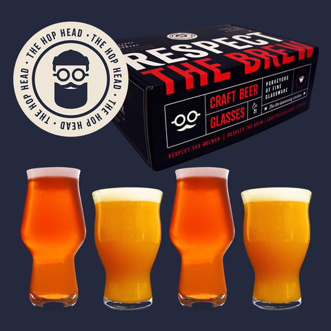 The Hop Head - Hazy Beer Glass Set