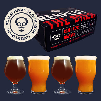 Professor Brewski - Craft Beer Glass Set